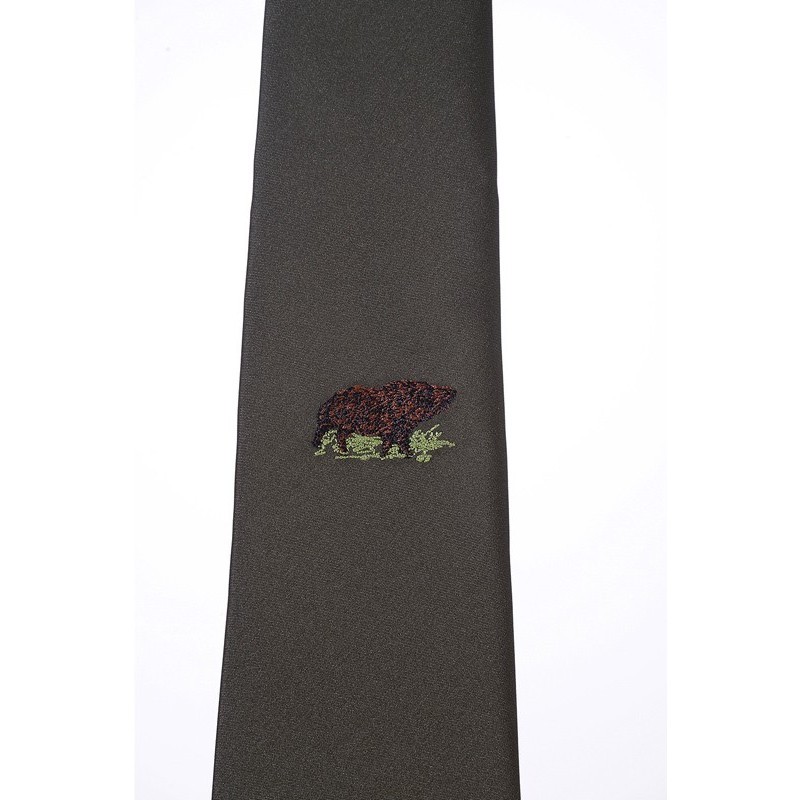 LOVSKA KRAVATA GJERGJEK Z MOTIVOM DIVJEGA PRAŠIČA
